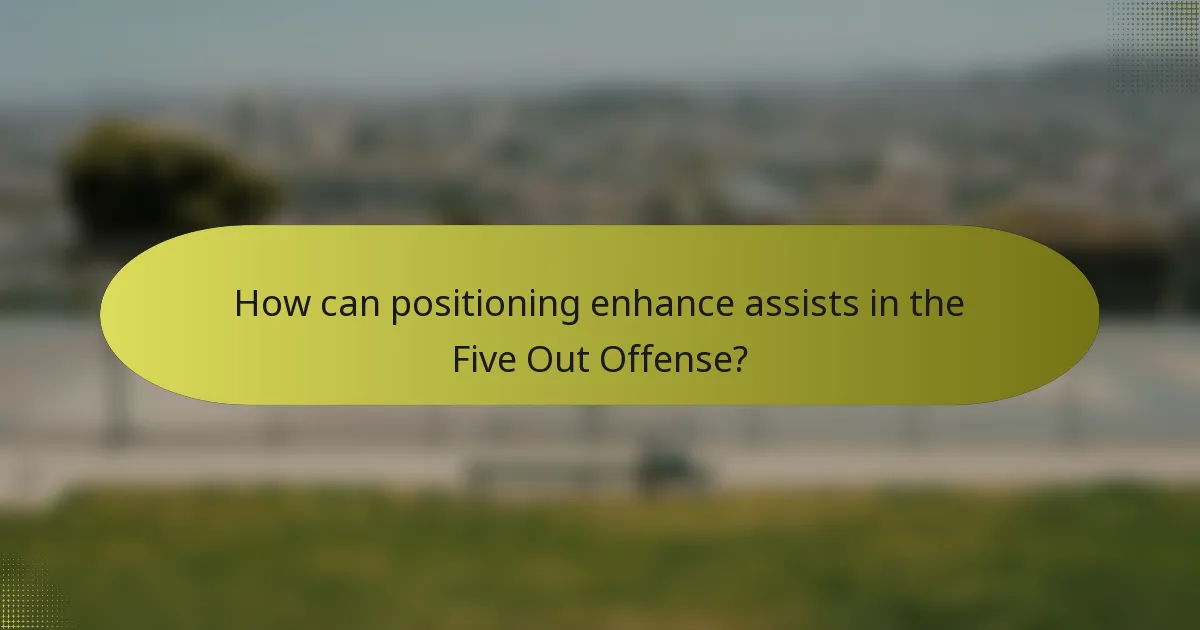 How can positioning enhance assists in the Five Out Offense?